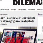 „You Are Fake News!“ Jurnaliști contra demagogi în era digitală